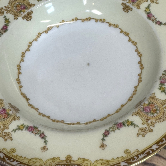 Set of 3 Vintage Noritake Camillia Rimmed Soup Bowls Japan #4375 MCM 1950s - Picture 7 of 10